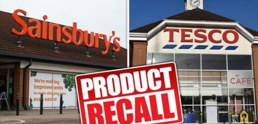 Sainsbury’s, Tesco, Waitrose and Asda recall products – full list