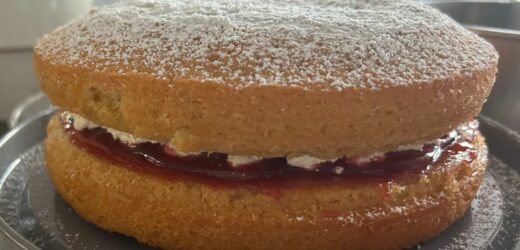 I baked Mary Berry’s Victoria sponge and it was the fluffiest cake ever